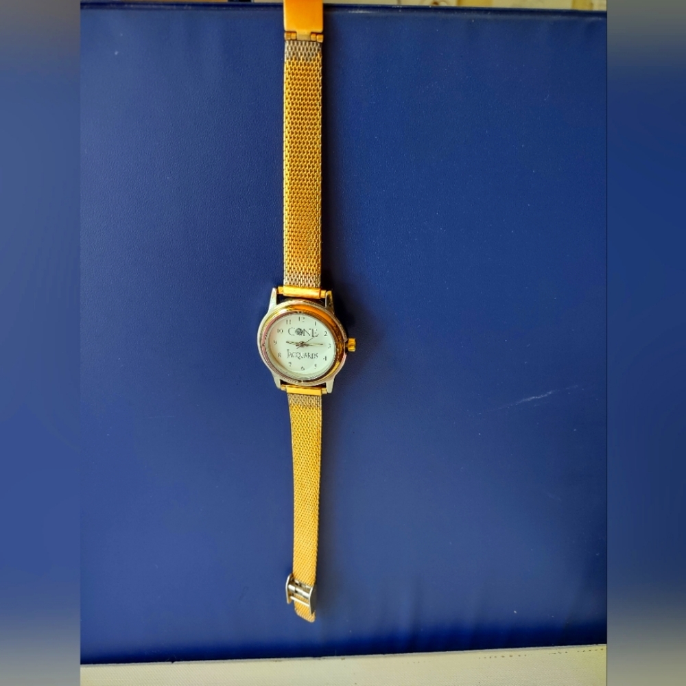 Vintage Cone Jacquards Goldtone watch